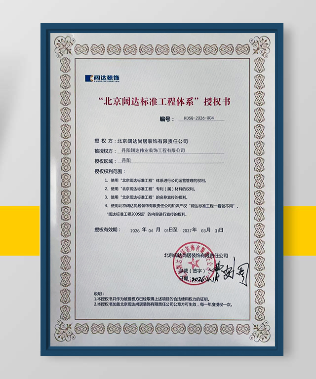 闊達(dá)授權(quán)證書